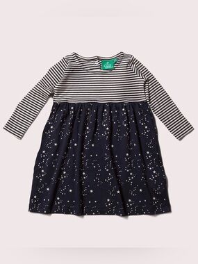 Starry Night Easy Peasy Long Sleeve Dress
